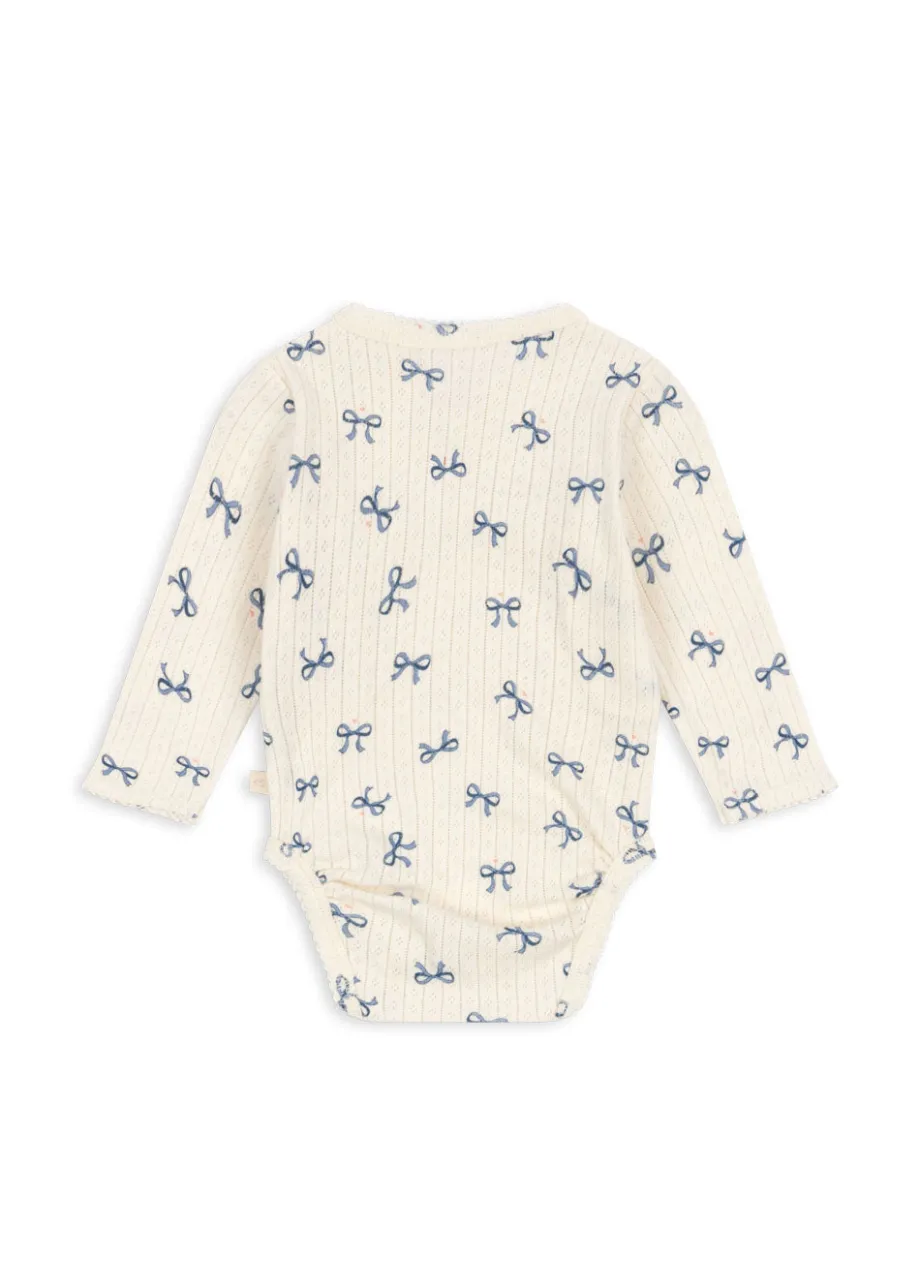 New Konges Sløjd Minnie body til nyfødt - bow bleu bowbleu