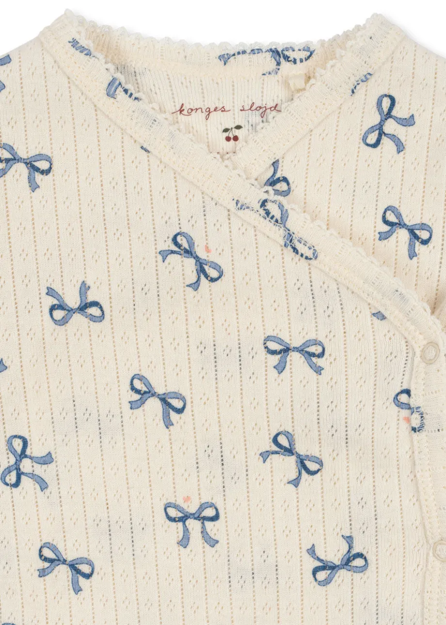 New Konges Sløjd Minnie body til nyfødt - bow bleu bowbleu