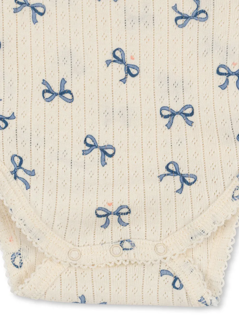 New Konges Sløjd Minnie body til nyfødt - bow bleu bowbleu