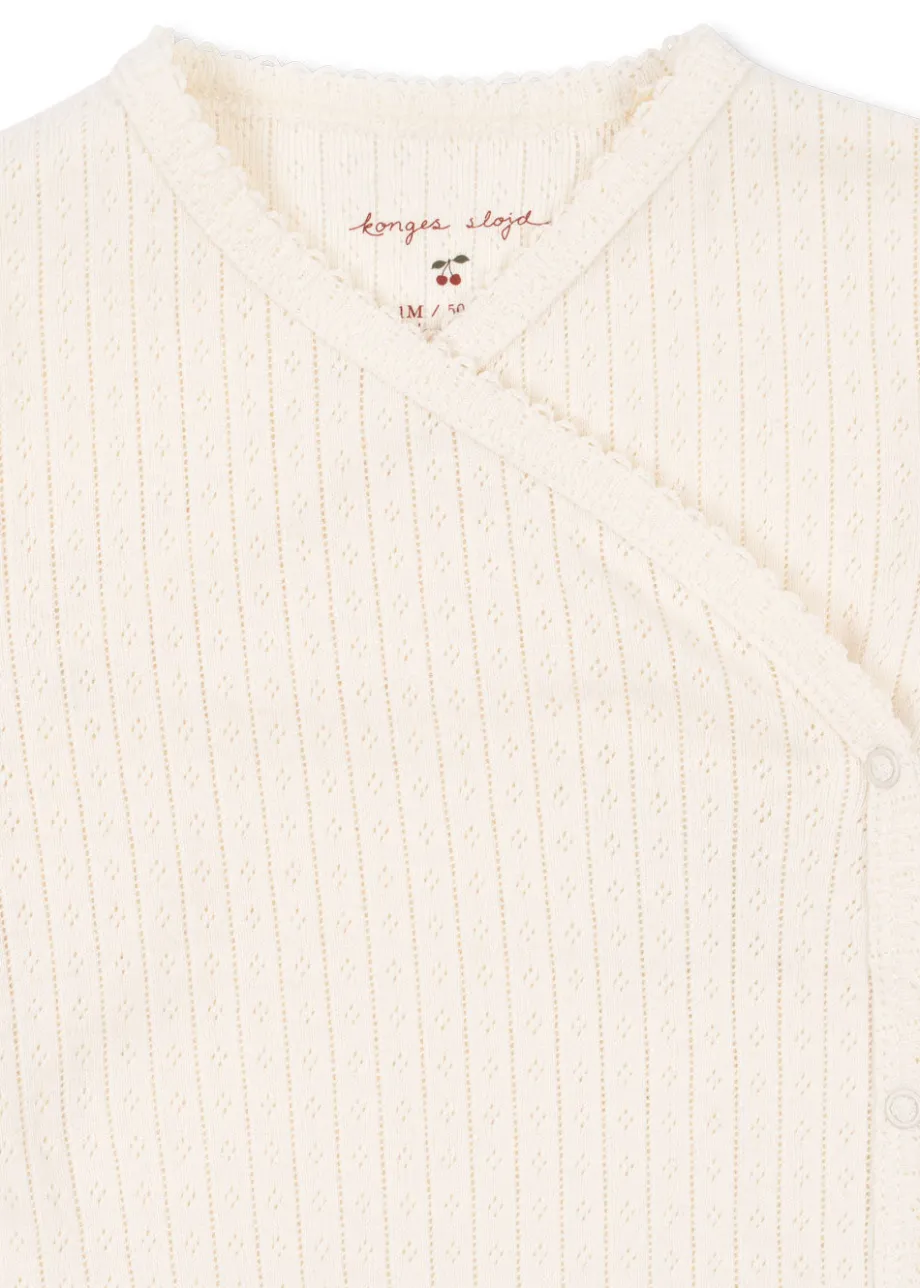 New Konges Sløjd MINNIE BODYSTOCKING TIL NYFØDT - antique white antiquewhite