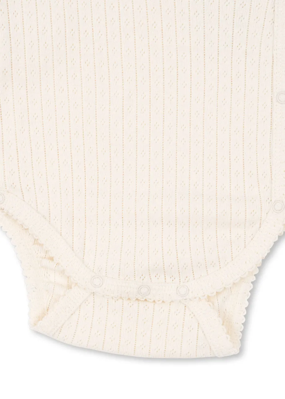 New Konges Sløjd MINNIE BODYSTOCKING TIL NYFØDT - antique white antiquewhite