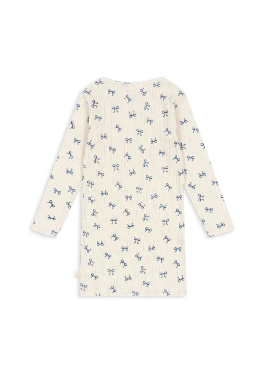 New Konges Sløjd Minnie kjole - bow bleu bowbleu