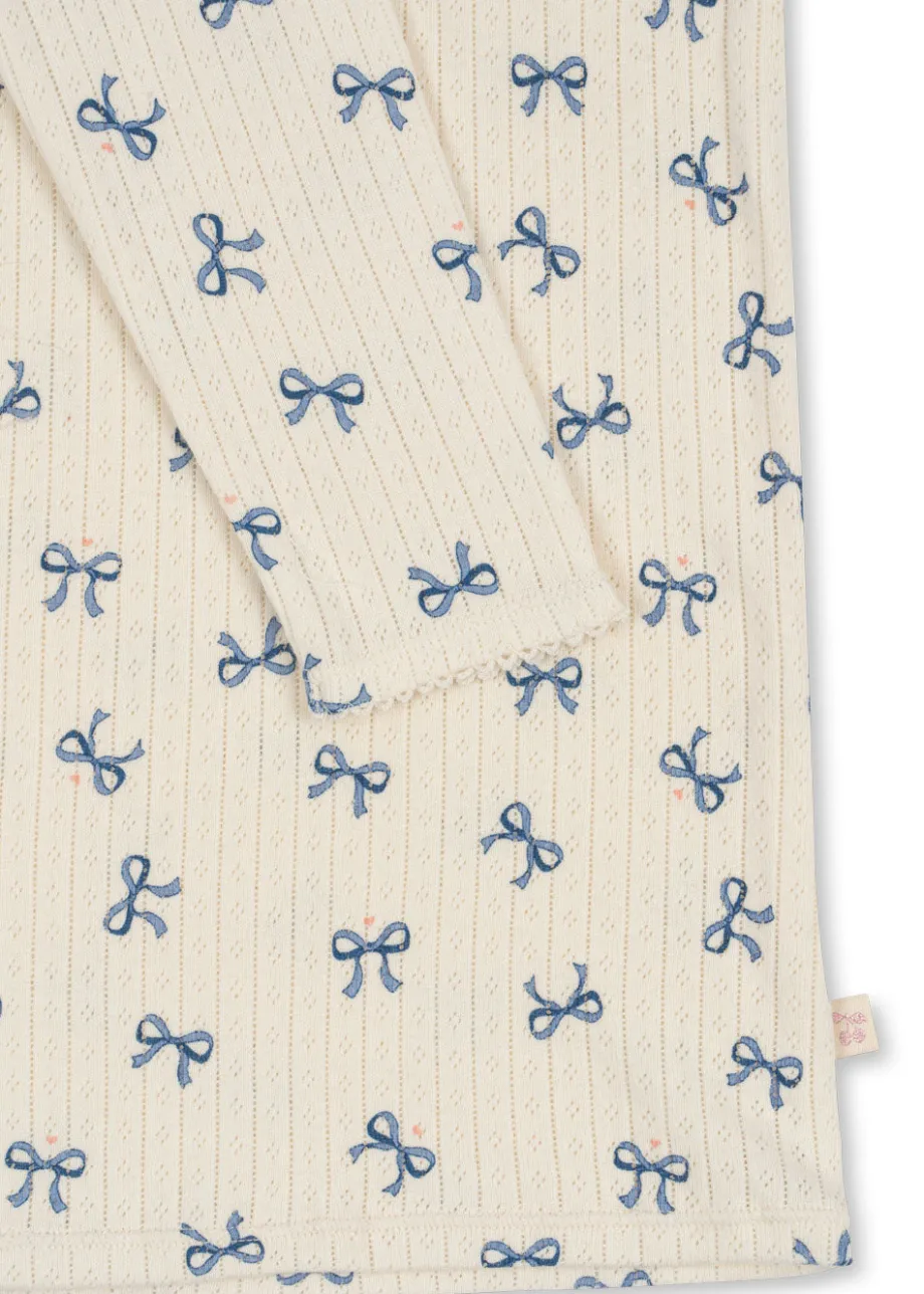 New Konges Sløjd Minnie kjole - bow bleu bowbleu