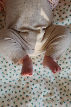 Discount Konges Sløjd MINO HELDRAGT - OFF WHITE MELANGE POINTELLE offwhitemelangepointelle