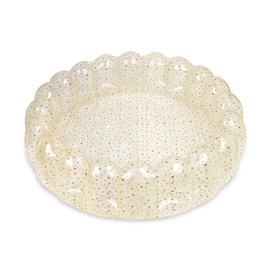 New Konges Sløjd musling badebassin stor - MULTI HEARTS multihearts