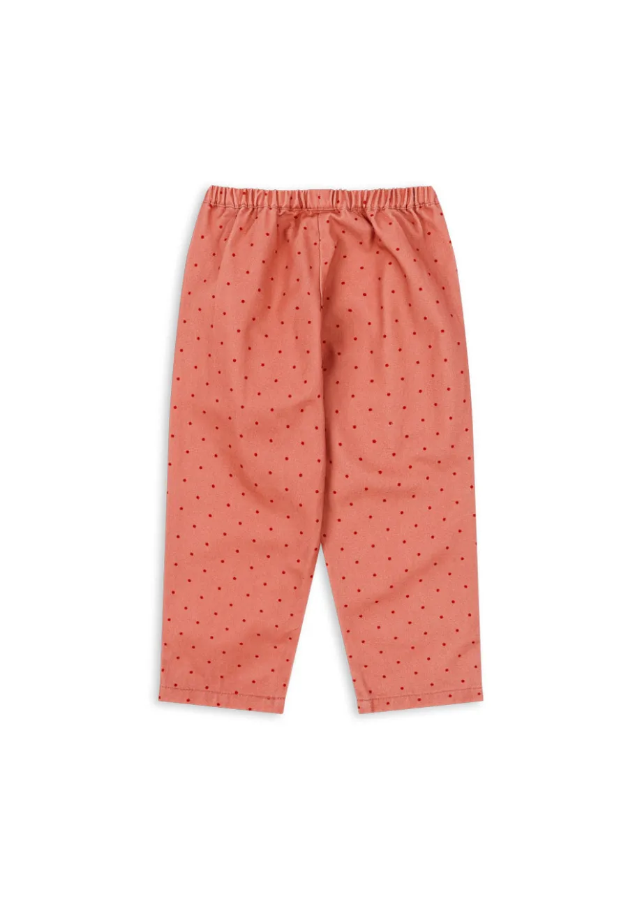 Outlet Konges Sløjd NOLA BUKSER - MAHOGANY DOT mahoganydot