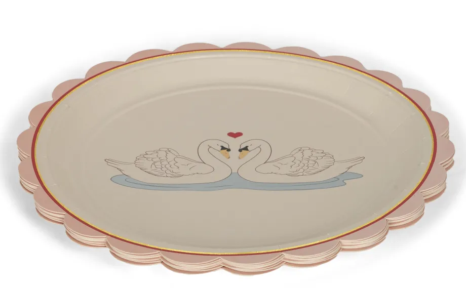 Fashion Konges Sløjd paptallerkner - swan