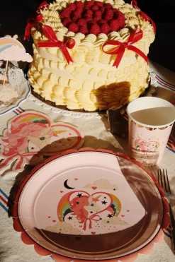 Discount Konges Sløjd paptallerkner - unicorn