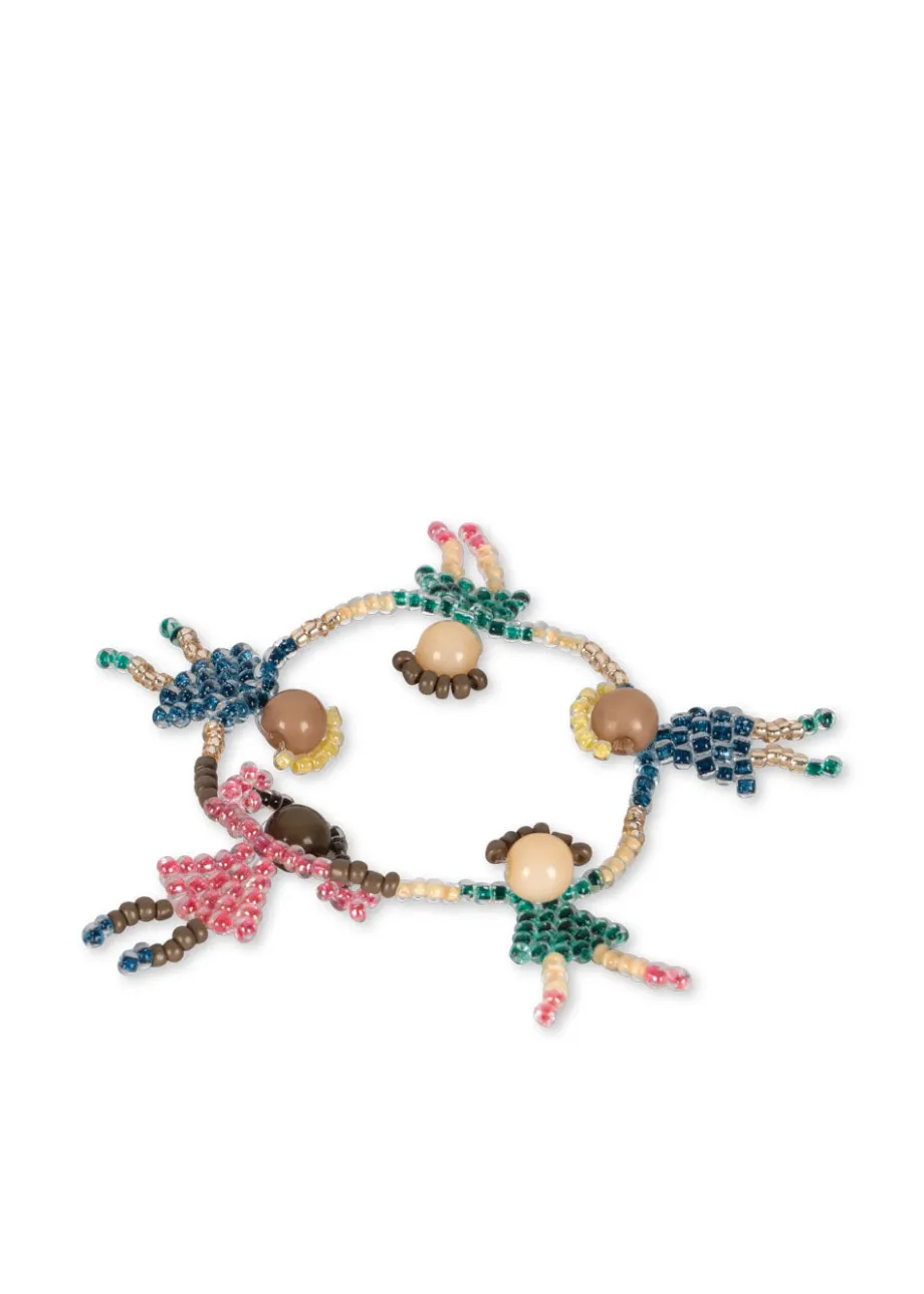 New Konges Sløjd Pearly dancers halskæde og armbånd - multi