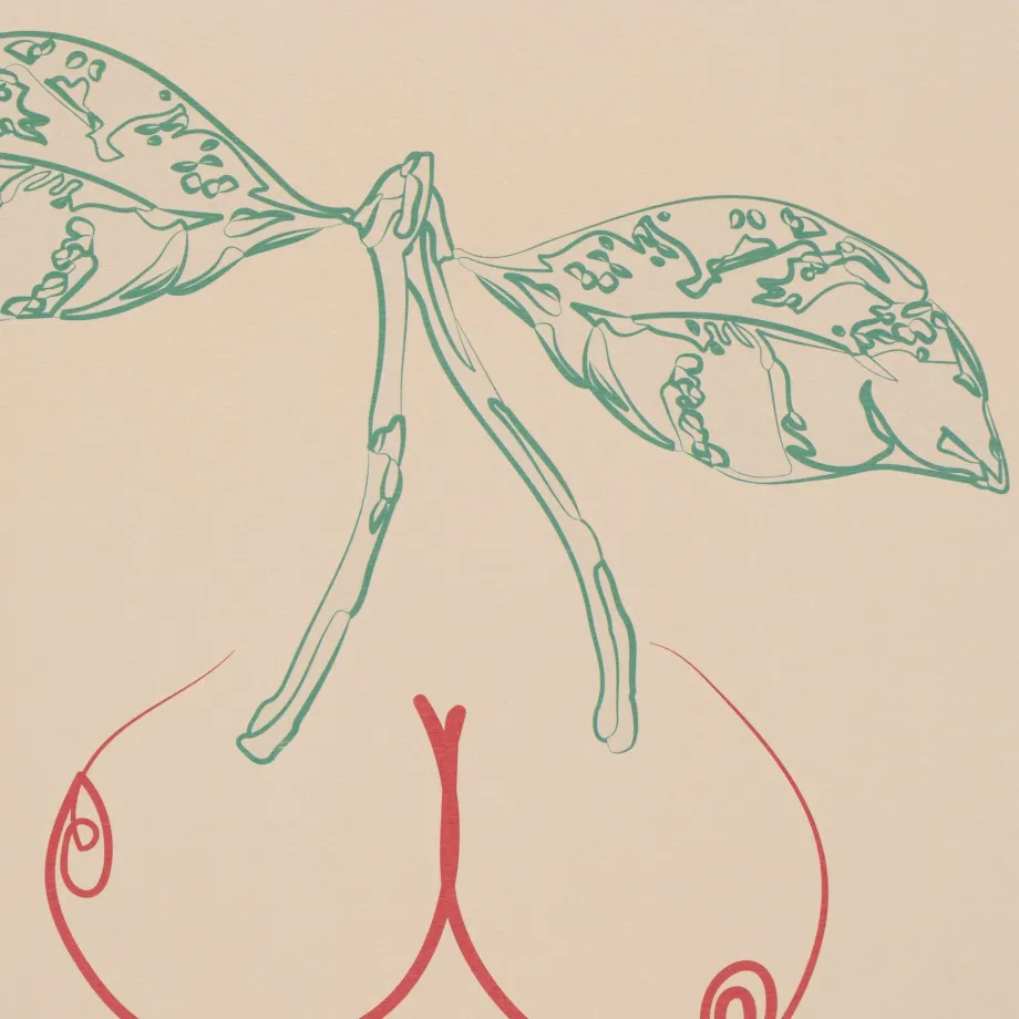 Store Konges Sløjd PLAKAT A3 - cherry