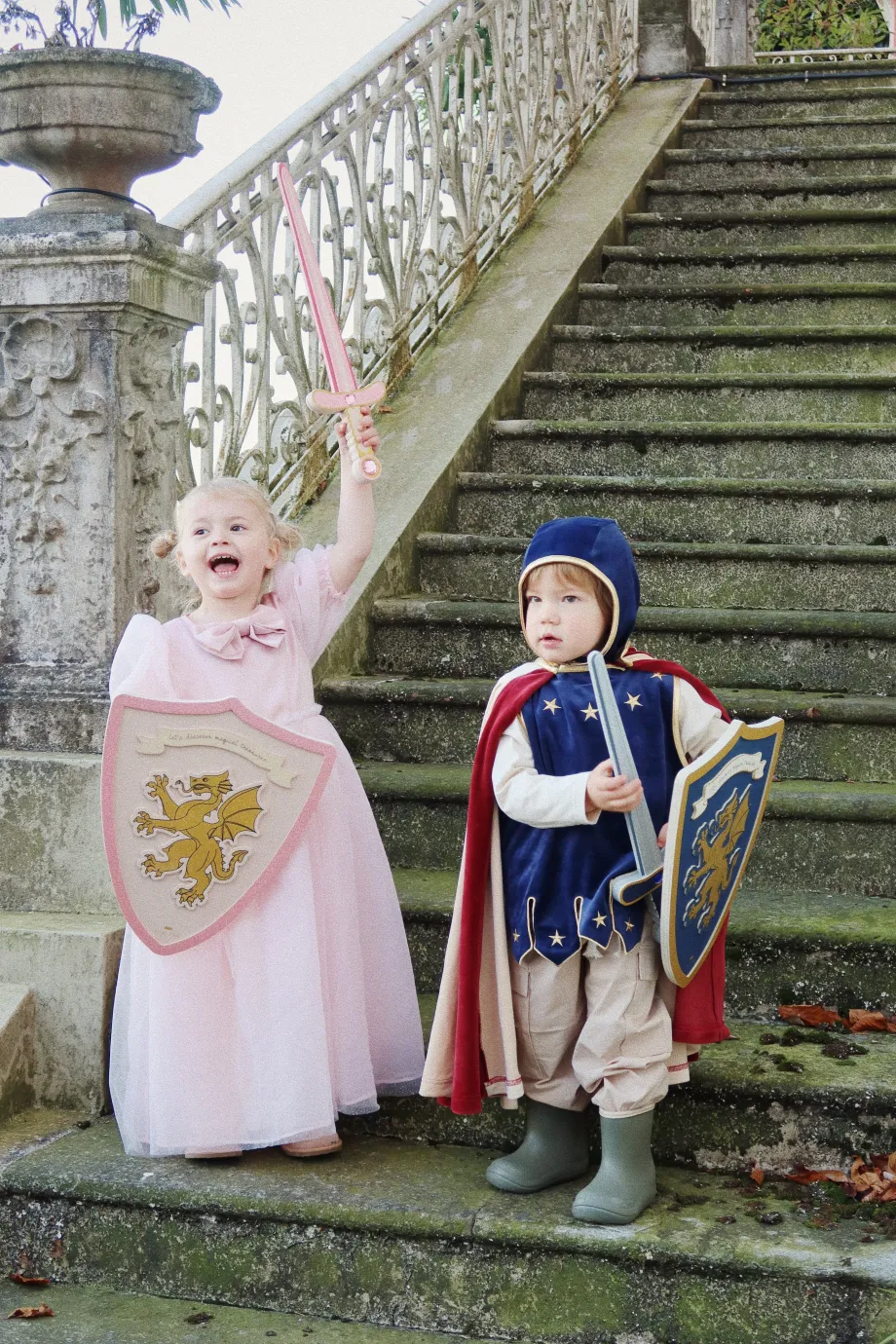 Hot Konges Sløjd PRINSESSESVÆRD OG SKJOLD - PINK GLITTER pinkglitter