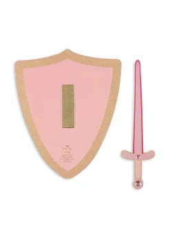 Hot Konges Sløjd PRINSESSESVÆRD OG SKJOLD - PINK GLITTER pinkglitter