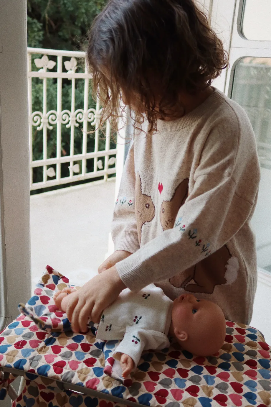 Store Konges Sløjd puslebord til dukke - COEUR BISOUS coeurbisous