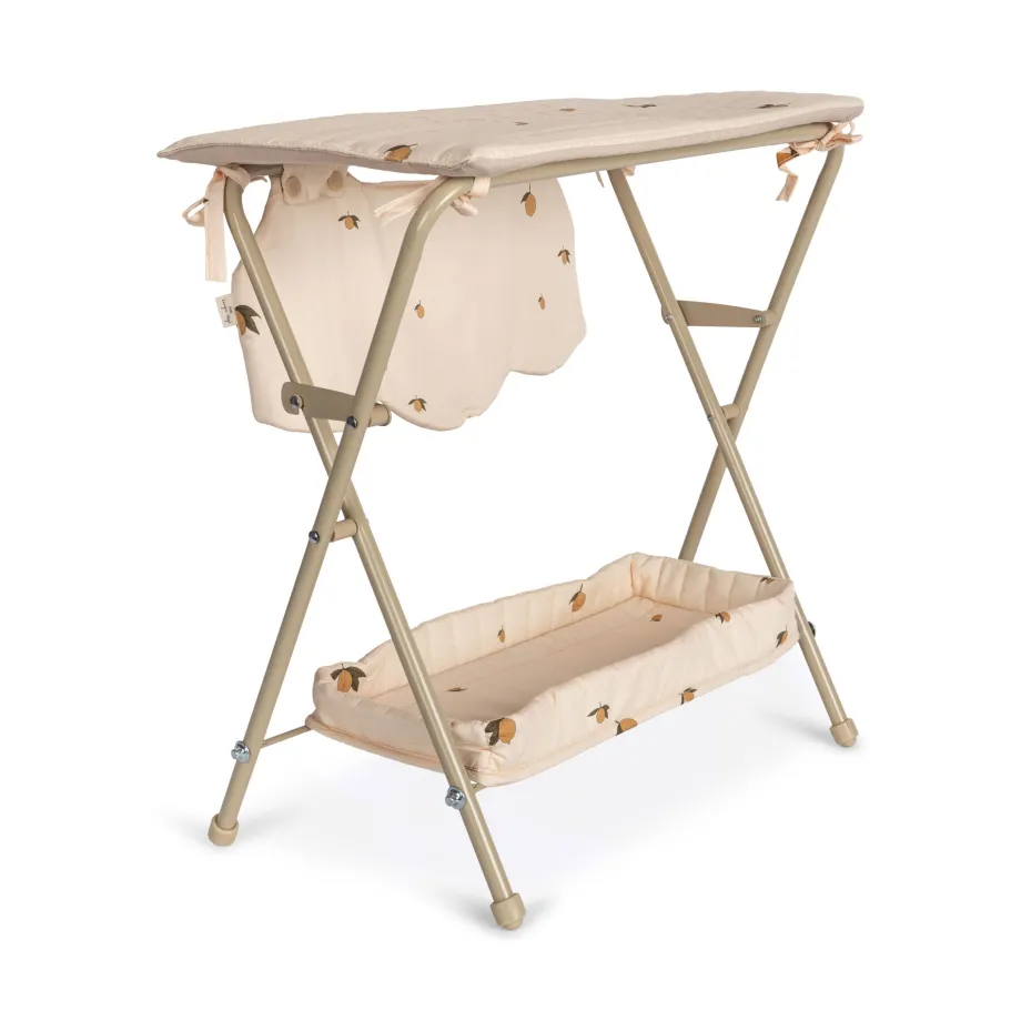 Best Konges Sløjd puslebord til dukke - lemon