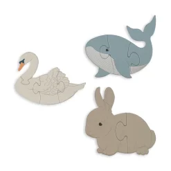 Hot Konges Sløjd puslespil - beige