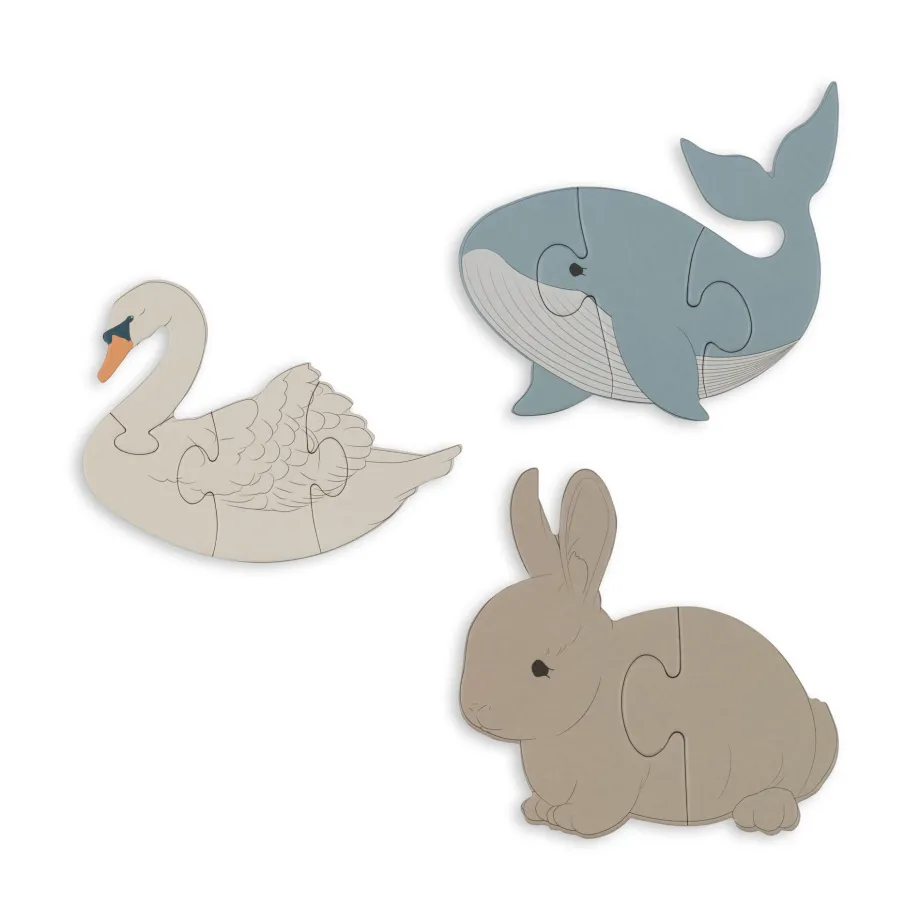 Hot Konges Sløjd puslespil - beige