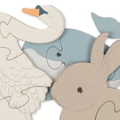 Hot Konges Sløjd puslespil - beige