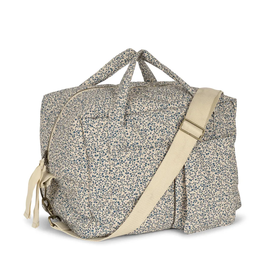 New Konges Sløjd pusletaske - BLUE BLOSSOM MIST blueblossommist