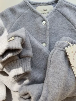Outlet Konges Sløjd saga cardigan - GREY MELANGE greymelange