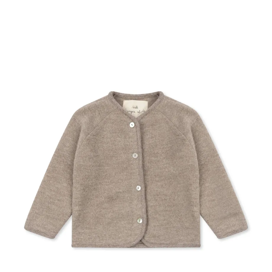 Hot Konges Sløjd saga cardigan - OAT MELANGE oatmelange