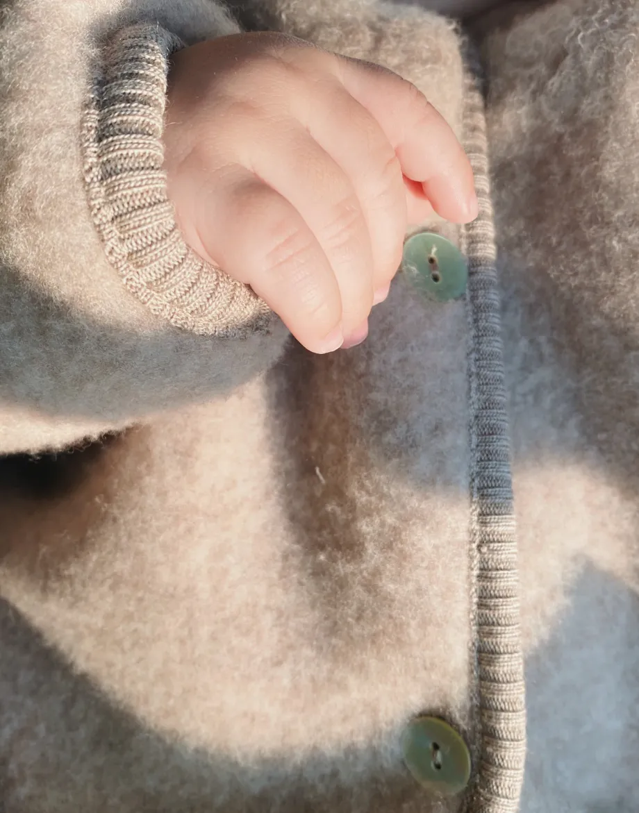 Hot Konges Sløjd saga cardigan - OAT MELANGE oatmelange