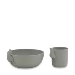 Hot Konges Sløjd skål og kop sæt - QUARRY BLUE quarryblue