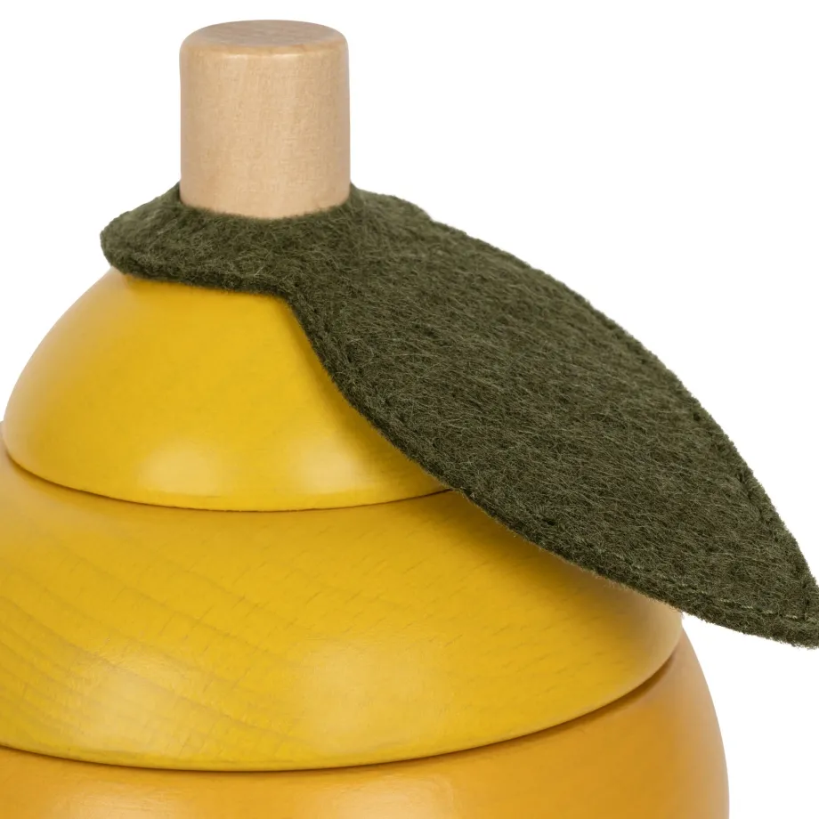 Clearance Konges Sløjd stable legetøj - lemon