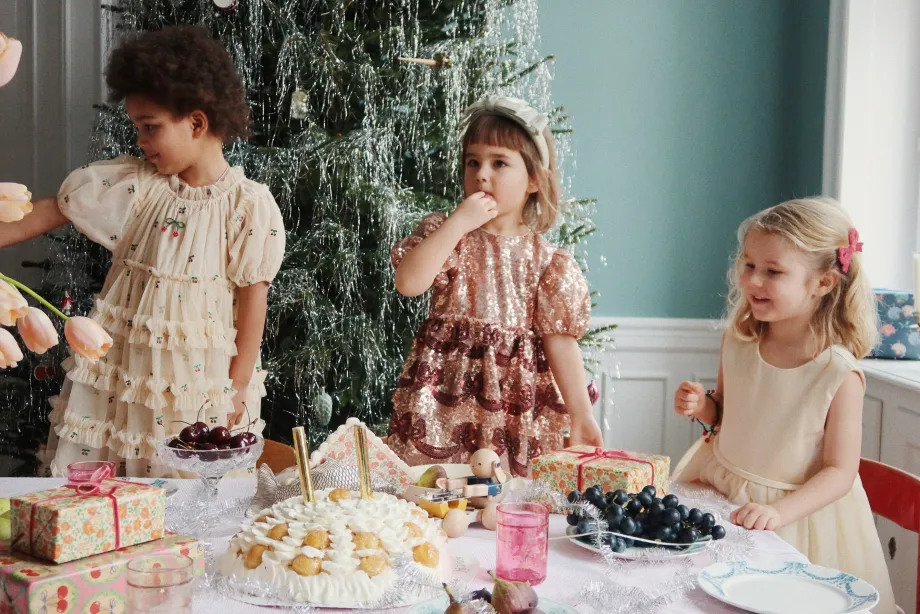 Best Konges Sløjd Starla bow wow kjole - gold blush goldblush