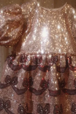 Best Konges Sløjd Starla bow wow kjole - gold blush goldblush