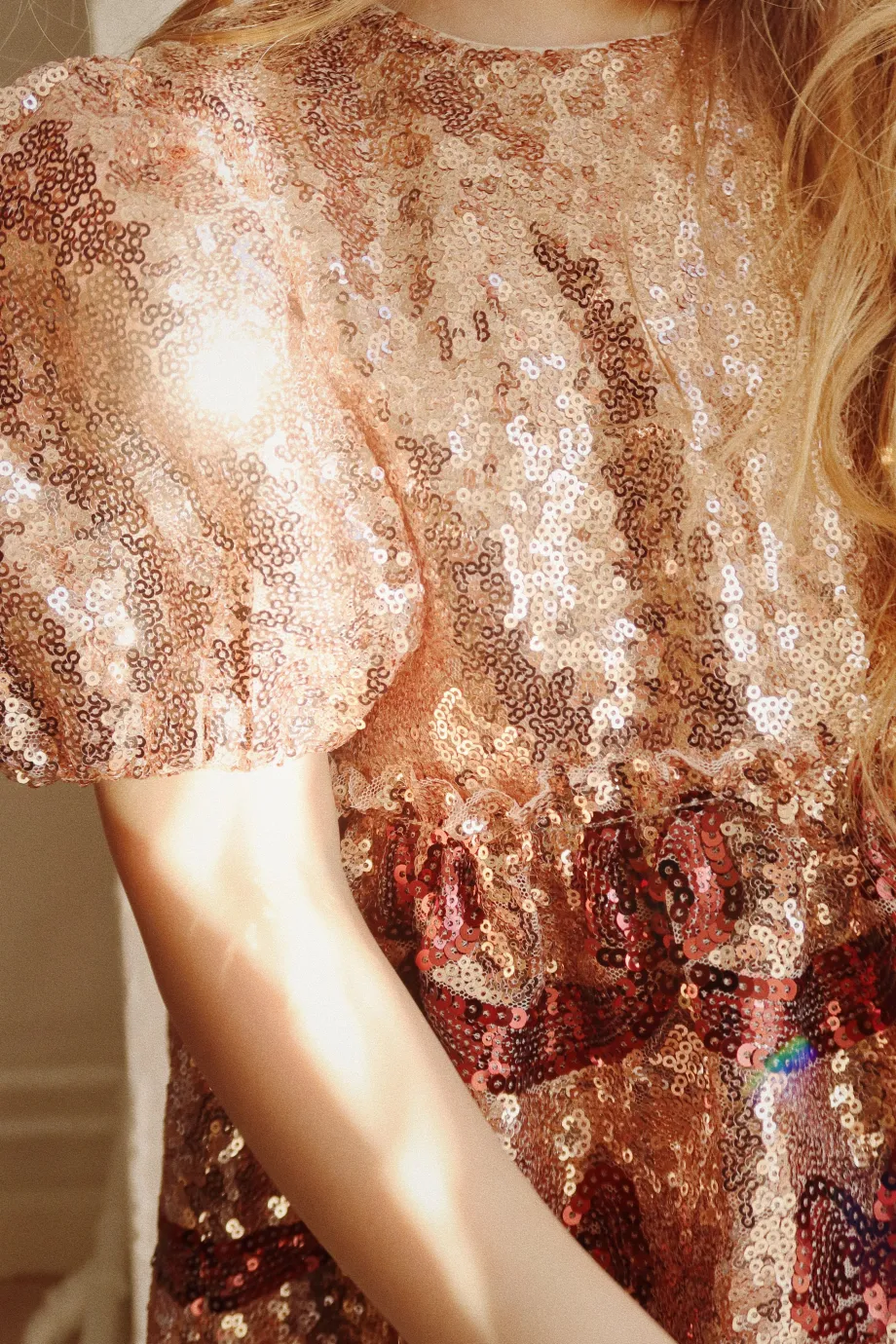 Best Konges Sløjd Starla bow wow kjole - gold blush goldblush