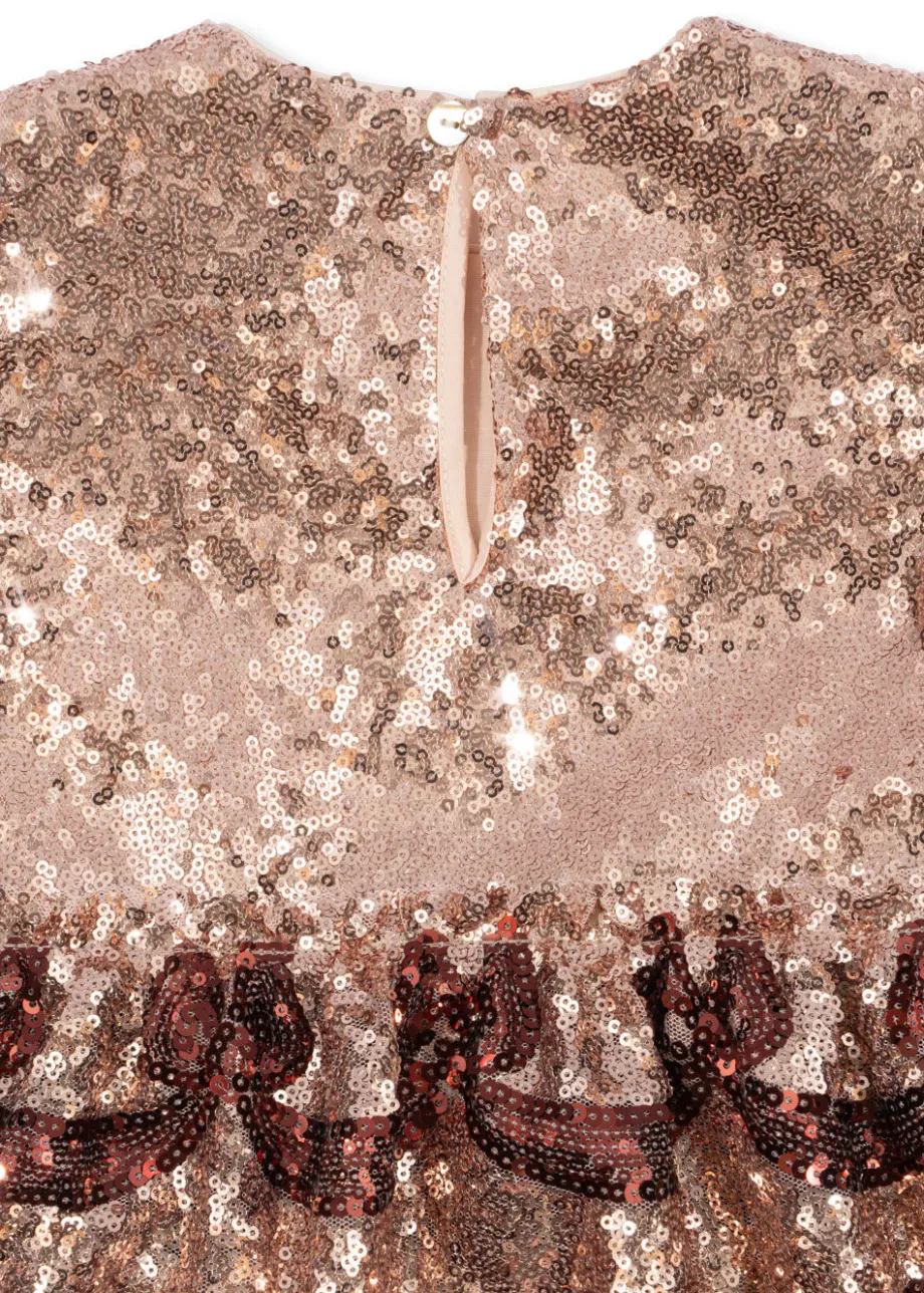 Best Konges Sløjd Starla bow wow kjole - gold blush goldblush