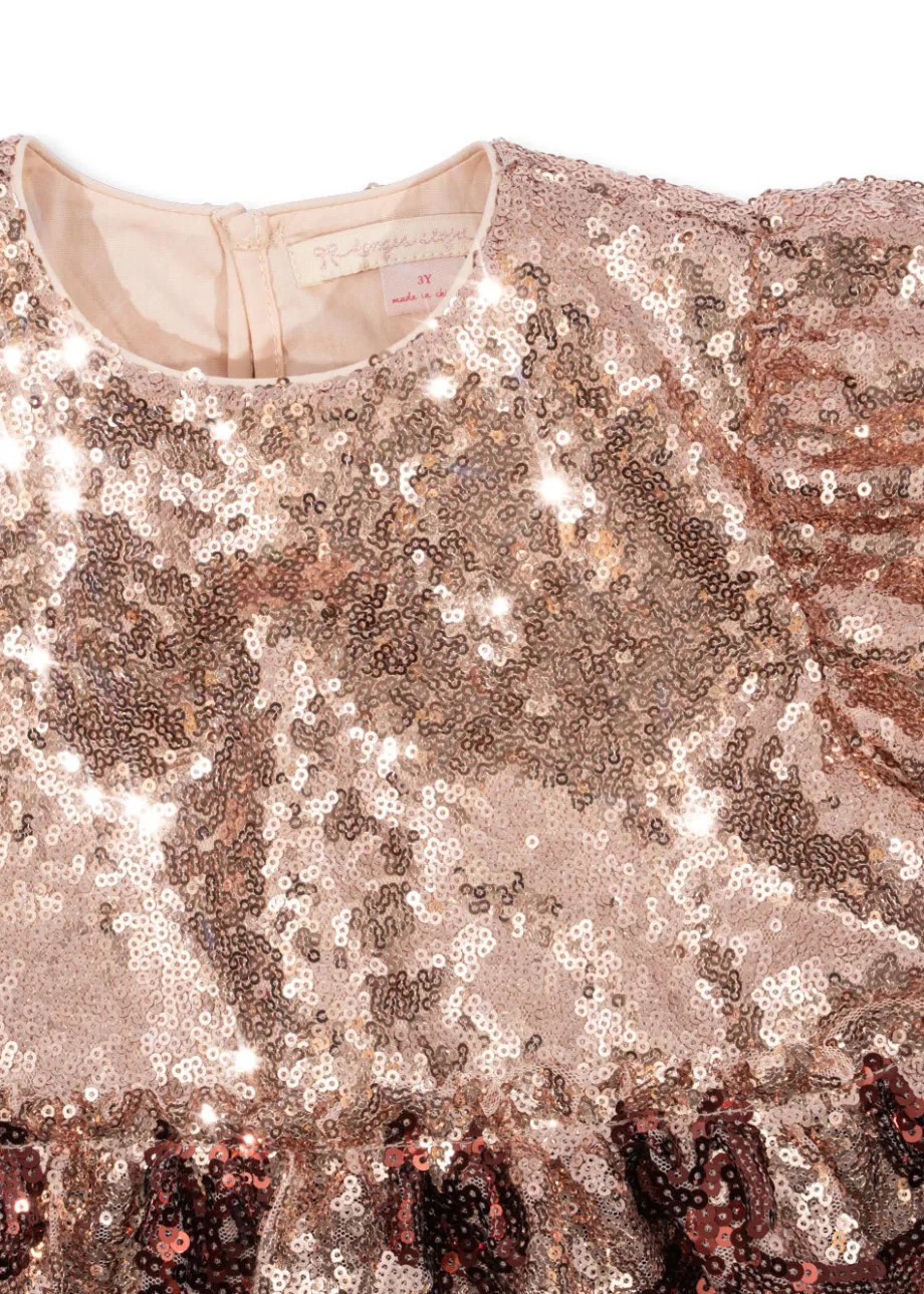 Best Konges Sløjd Starla bow wow kjole - gold blush goldblush