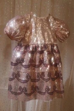 Best Konges Sløjd Starla bow wow kjole - gold blush goldblush