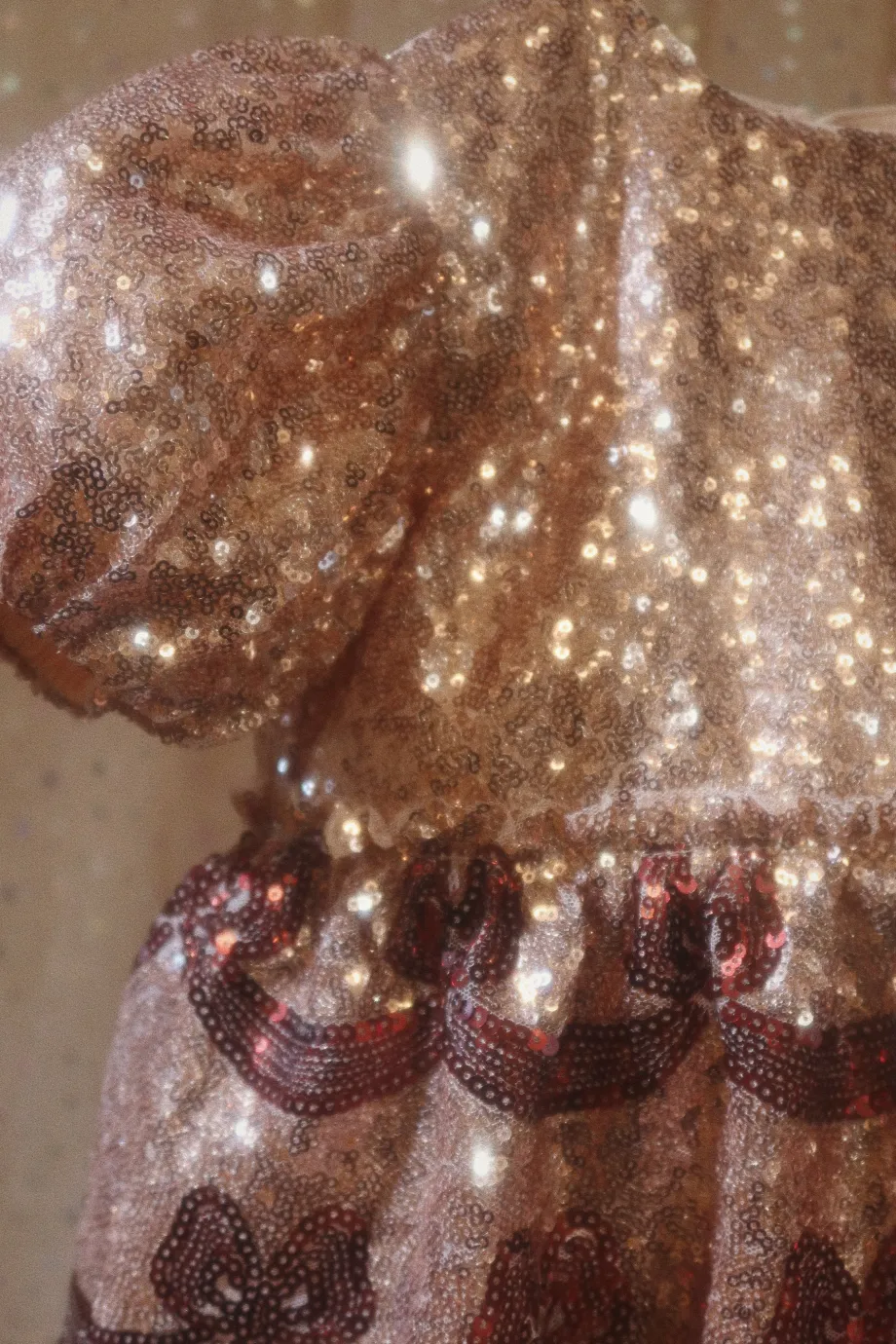 Best Konges Sløjd Starla bow wow kjole - gold blush goldblush