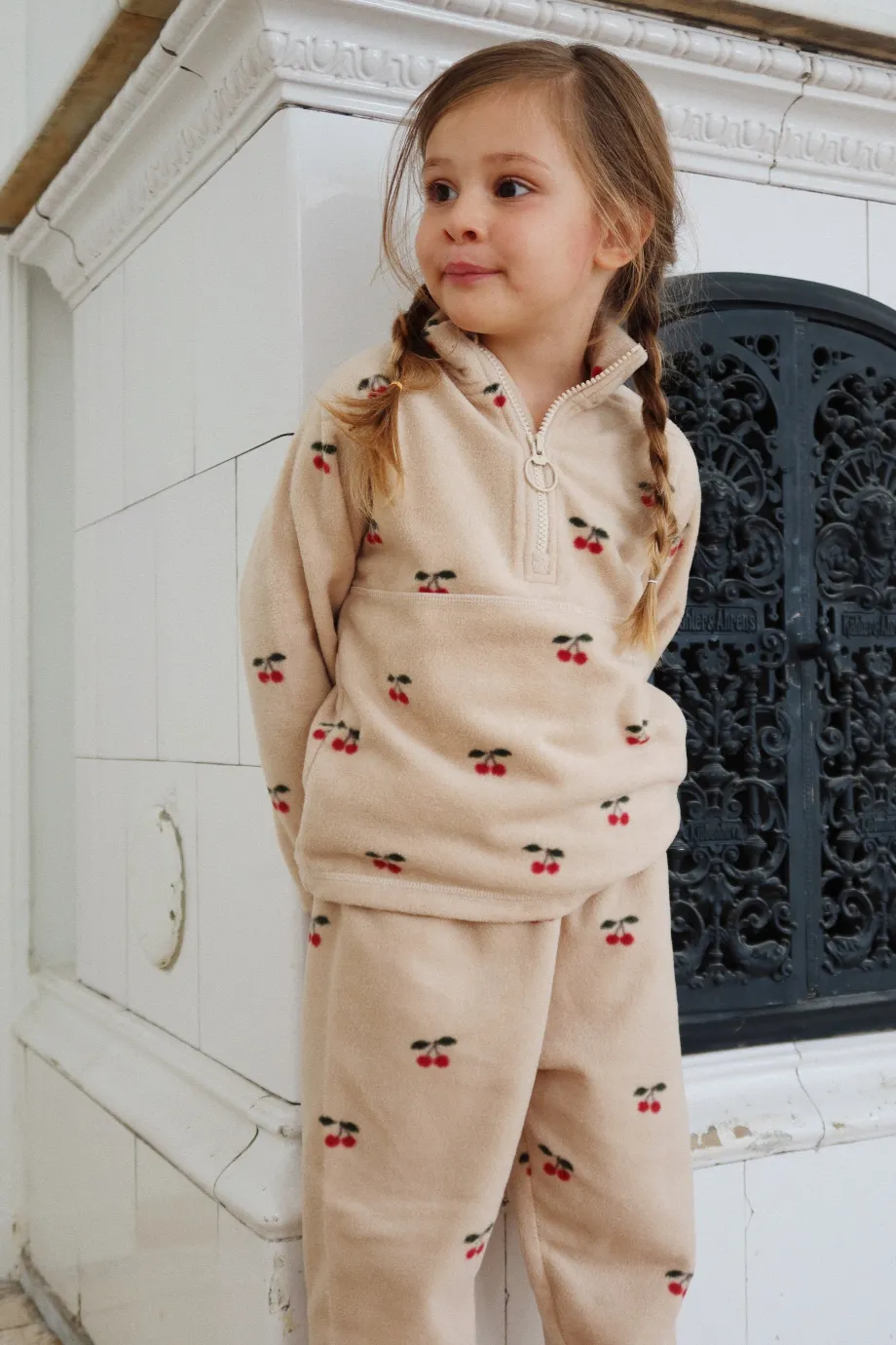 New Konges Sløjd Tavi fleece bukser - cherry