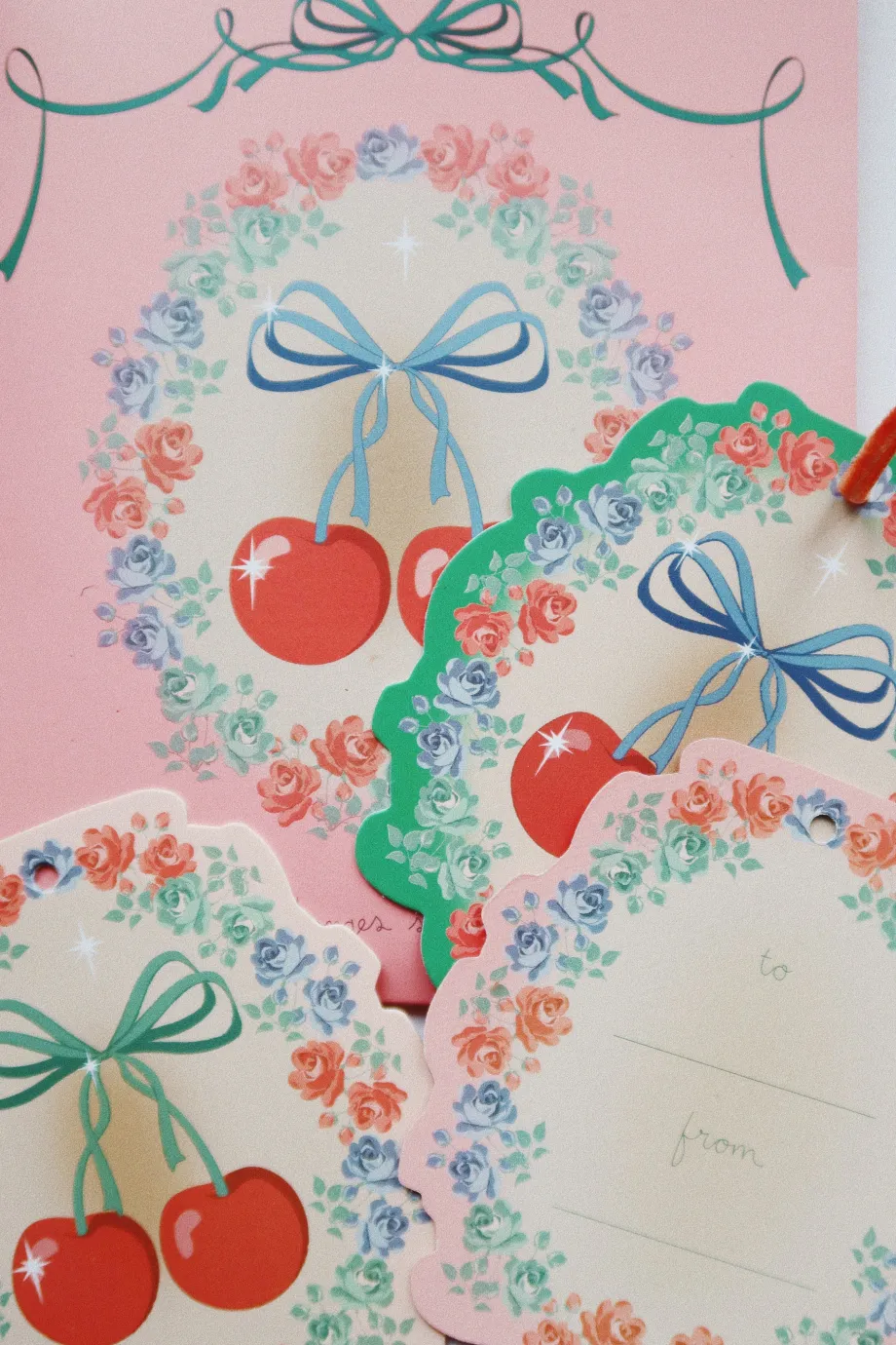 Discount Konges Sløjd Til og fra kort - big cherry bigcherry