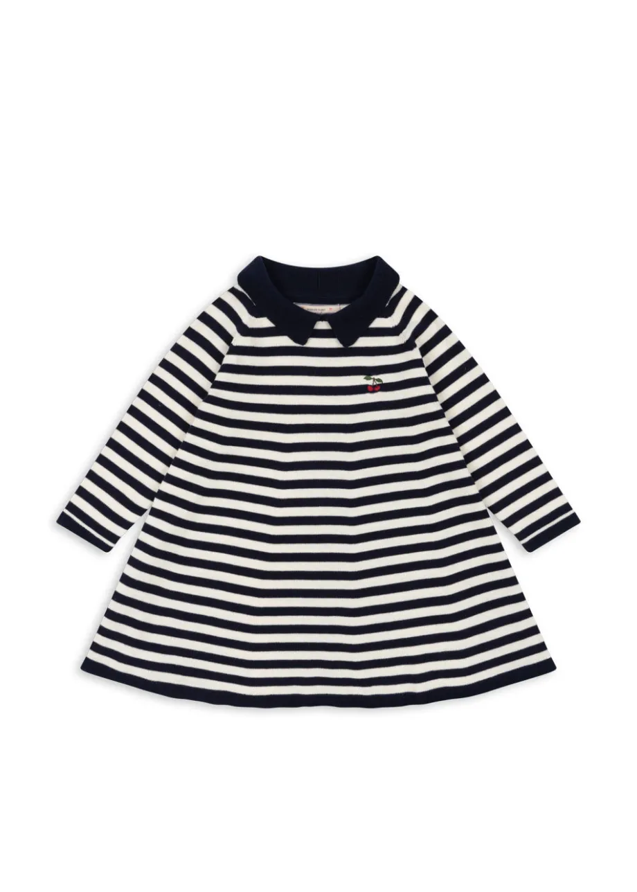 Fashion Konges Sløjd venton kjole - NAVY STRIPE navystripe
