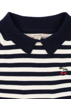 Fashion Konges Sløjd venton kjole - NAVY STRIPE navystripe