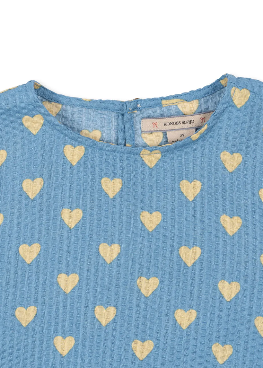 Store Konges Sløjd vida bluse - AISURU BLUE aisurublue