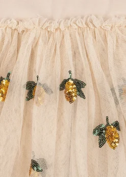 Outlet Konges Sløjd Yvonne ballerina kjole - lemon sequin lemonsequin