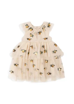 Outlet Konges Sløjd Yvonne fairy kjole - lemon sequin lemonsequin