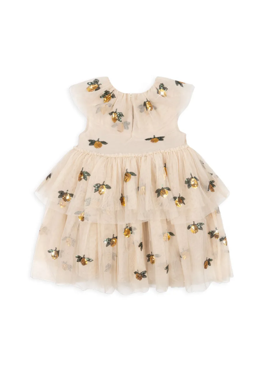 Outlet Konges Sløjd Yvonne fairy kjole - lemon sequin lemonsequin