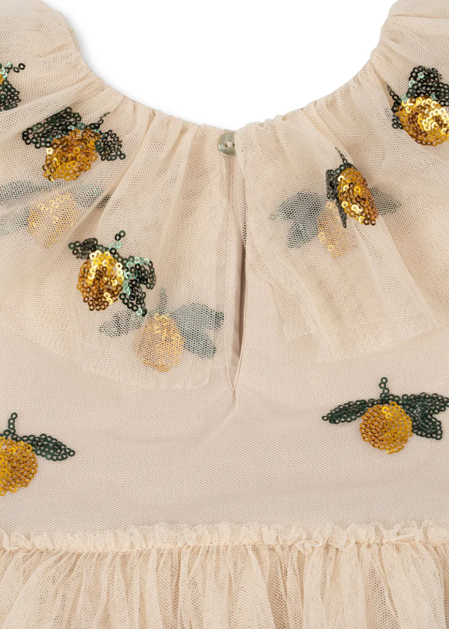 Outlet Konges Sløjd Yvonne fairy kjole - lemon sequin lemonsequin