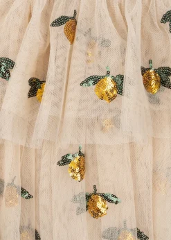 Outlet Konges Sløjd Yvonne fairy kjole - lemon sequin lemonsequin