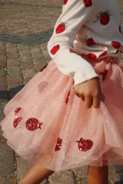 Clearance Konges Sløjd Yvonne ladybug nederdel - ladybug sequin ladybugsequin