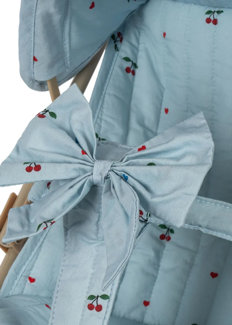 Cheap Konges Sløjd ZOE BOW DOLL STROLLER - CHERRY BLUE COEUR cherrybluecoeur